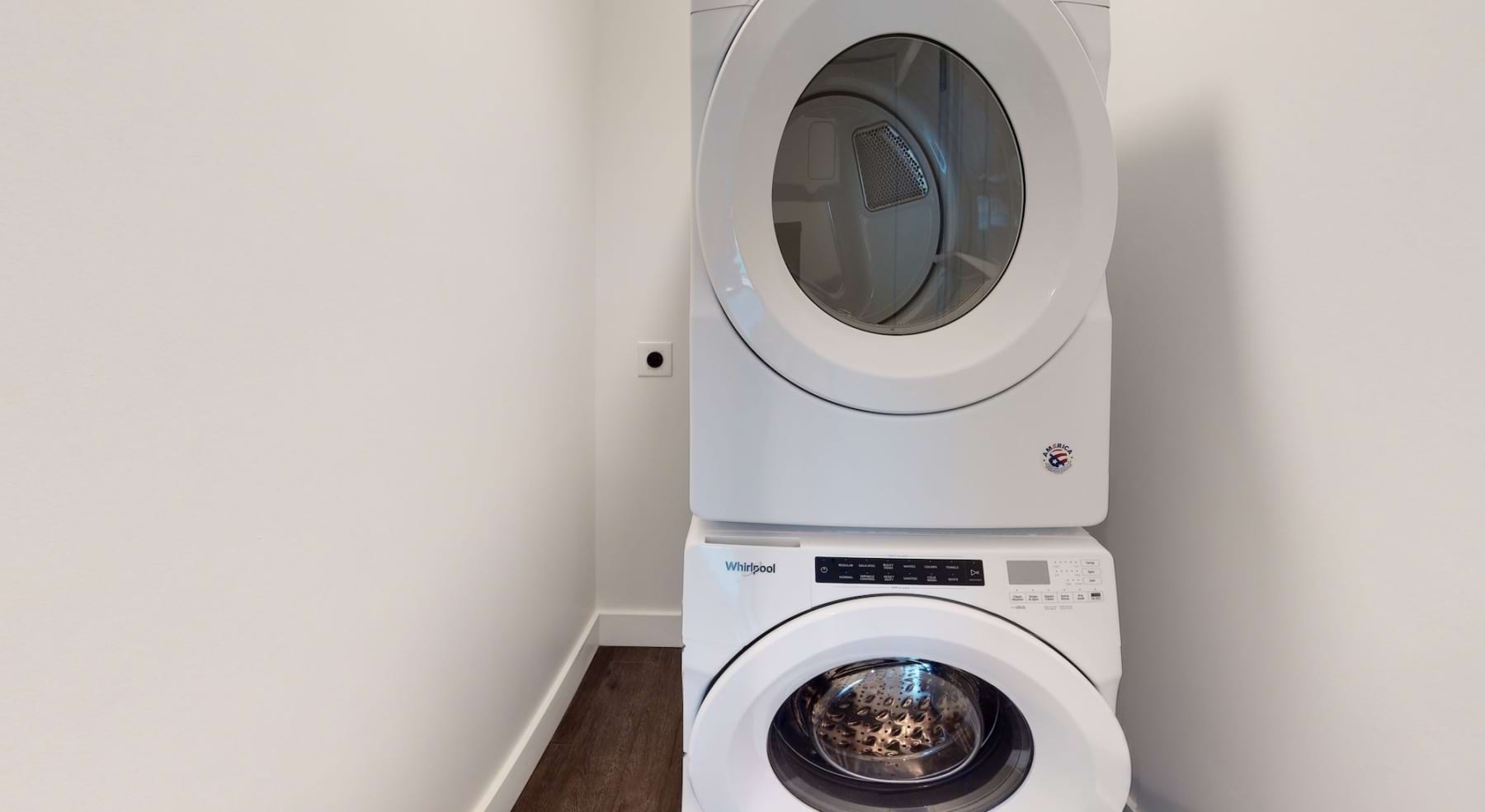 a washer and dryer