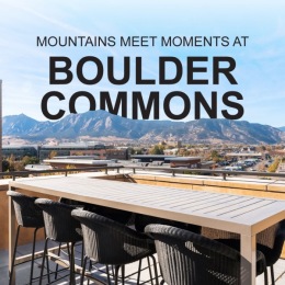 Love where you live an outdoor patio with a table with view of mountain range