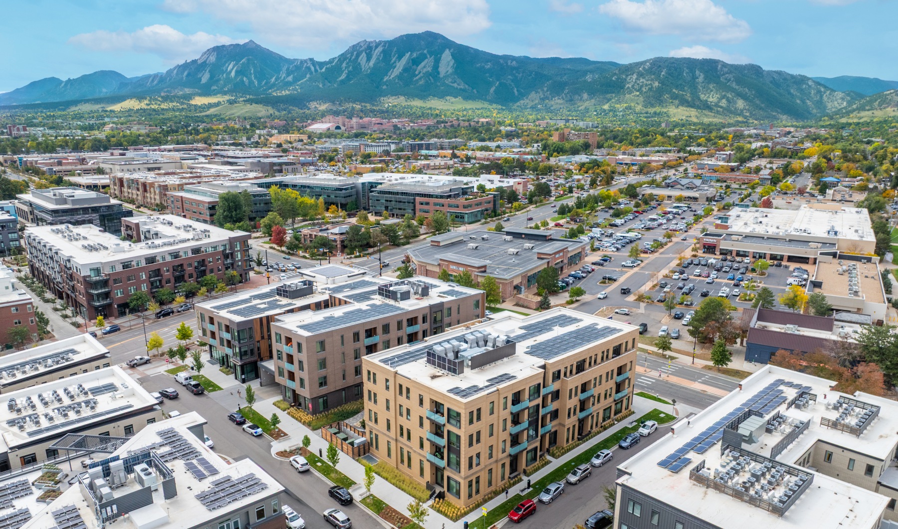 Goregous mountain views from Boulder Commons