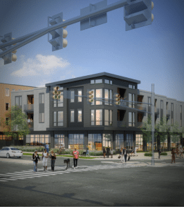 exterior rendering of Boulder Commons - apartments in boulder co