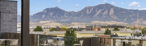 exterior view of mountains from Boulder Commons - apartments in boulder co