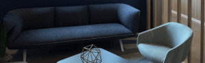 blue sofa and chair